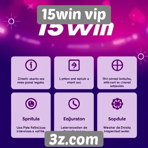 Funcionalidades principais do site 15win vip